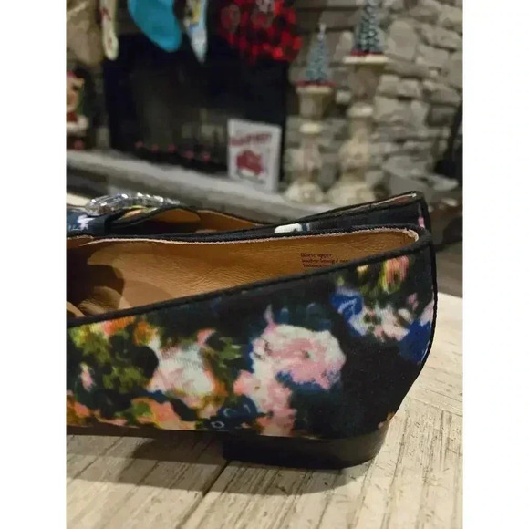 Seychelles Women's Floral Loafers 10 Multicolor Rhinestone Accent Cottagecore - Picture 10 of 12